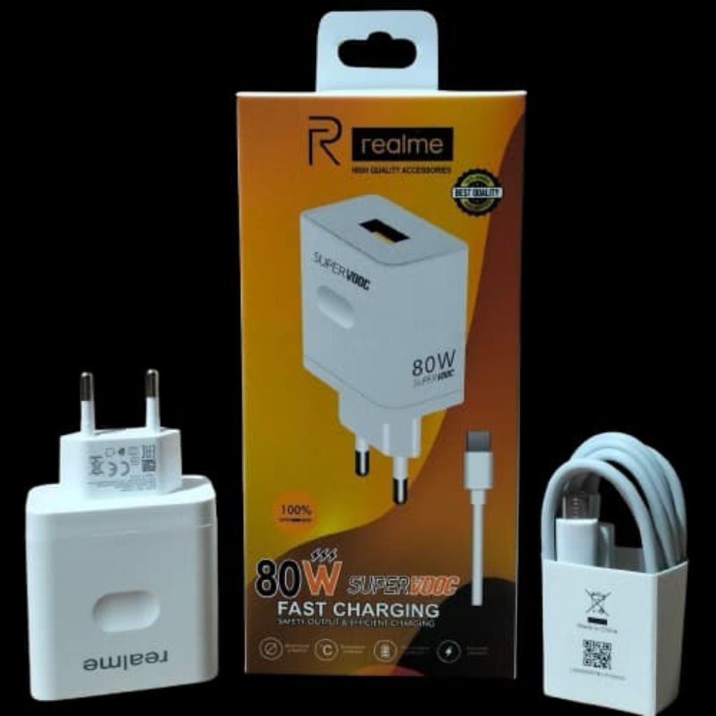 REALME 80W SUPER VOOC CHARGER TC Charger Realme 80W Vooc