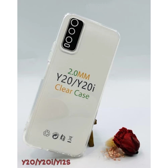 Vivo Y20 Y20S Y20i Y12S Clear Case HD 2mm Softcase Clear Transparent Anti-Fungus Vivo Y20 Y20s Y20i 