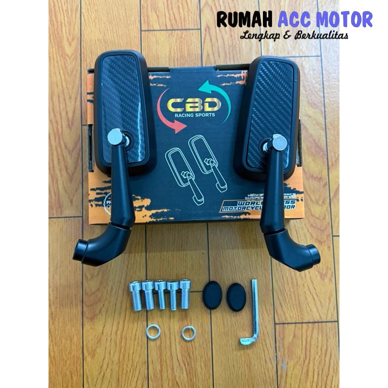 CBD Square Mirror S2R Model กระจกนูนสีขาว Carbon Motif