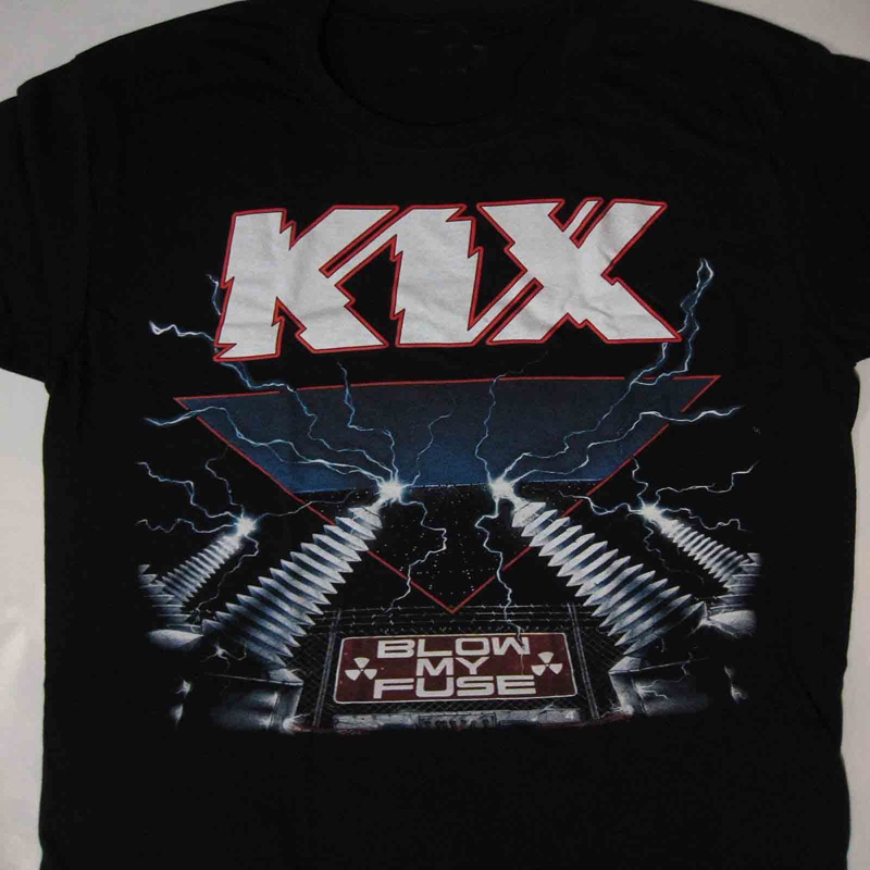 KIX BAND เสื้อยืดผ้าฝ้าย 100% ไซส์ SML XL XXL 3XL 4XL