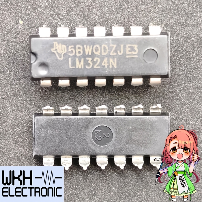 IC LM324 LM324N LM324 LM 324 N Low Power Quad Op-amp Dip-14 IC AK61