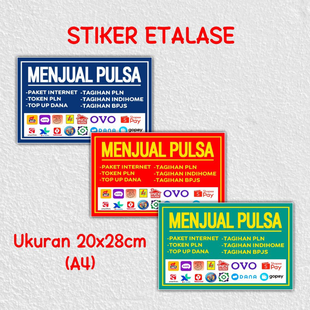 Shop Shop สติ๊กเกอร์แสดงผลเคาน์เตอร์เครดิต วัสดุไวนิล ขนาด 20x2cm