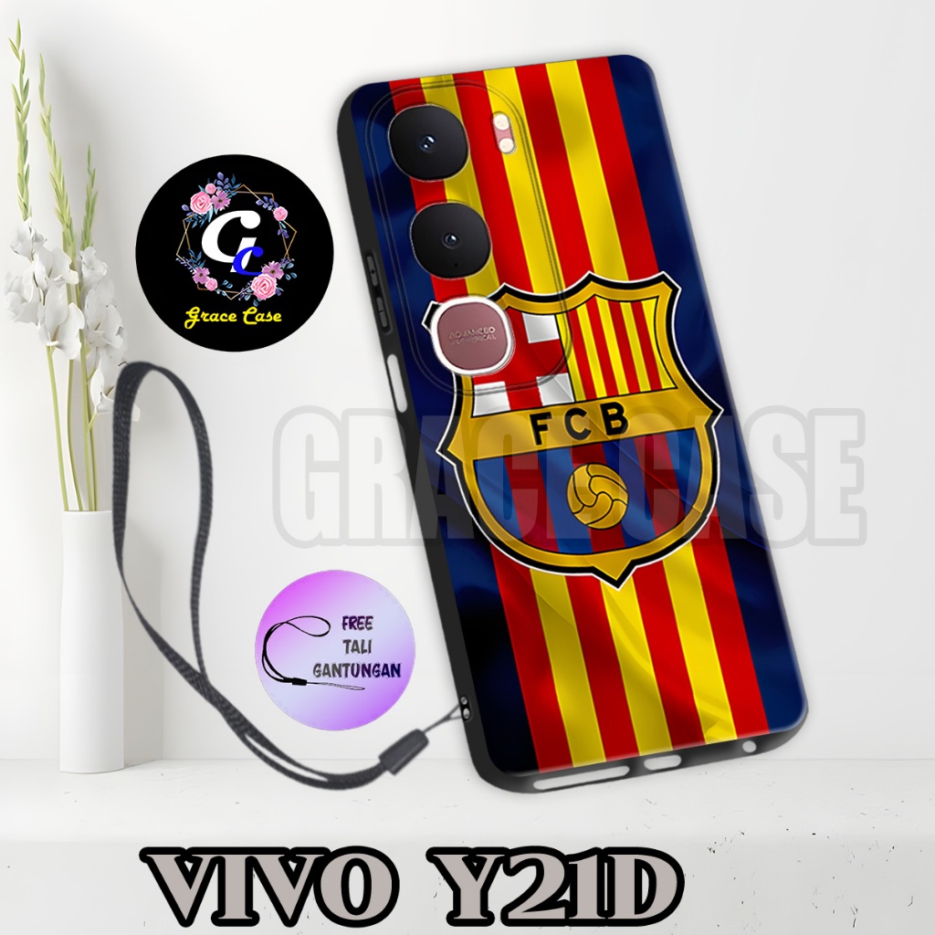 (GC34) ยาง Softcase Hp VIVO Y21D / เคสฟุตบอล / เคสผู้ชาย / เคส VIVO Y21D Silicone Tpu Pro / เคส VIVO