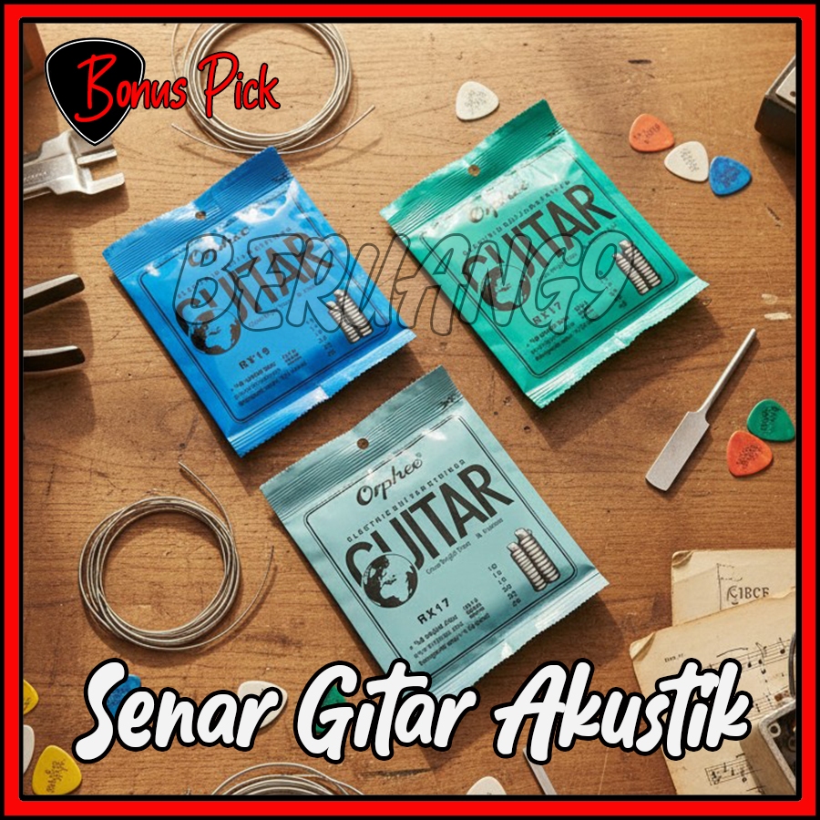 สายกีตาร์ไฟฟ้า 010 สายกีตาร์ไฟฟ้า ORPHEE RX15 RX17 ORIGINAL