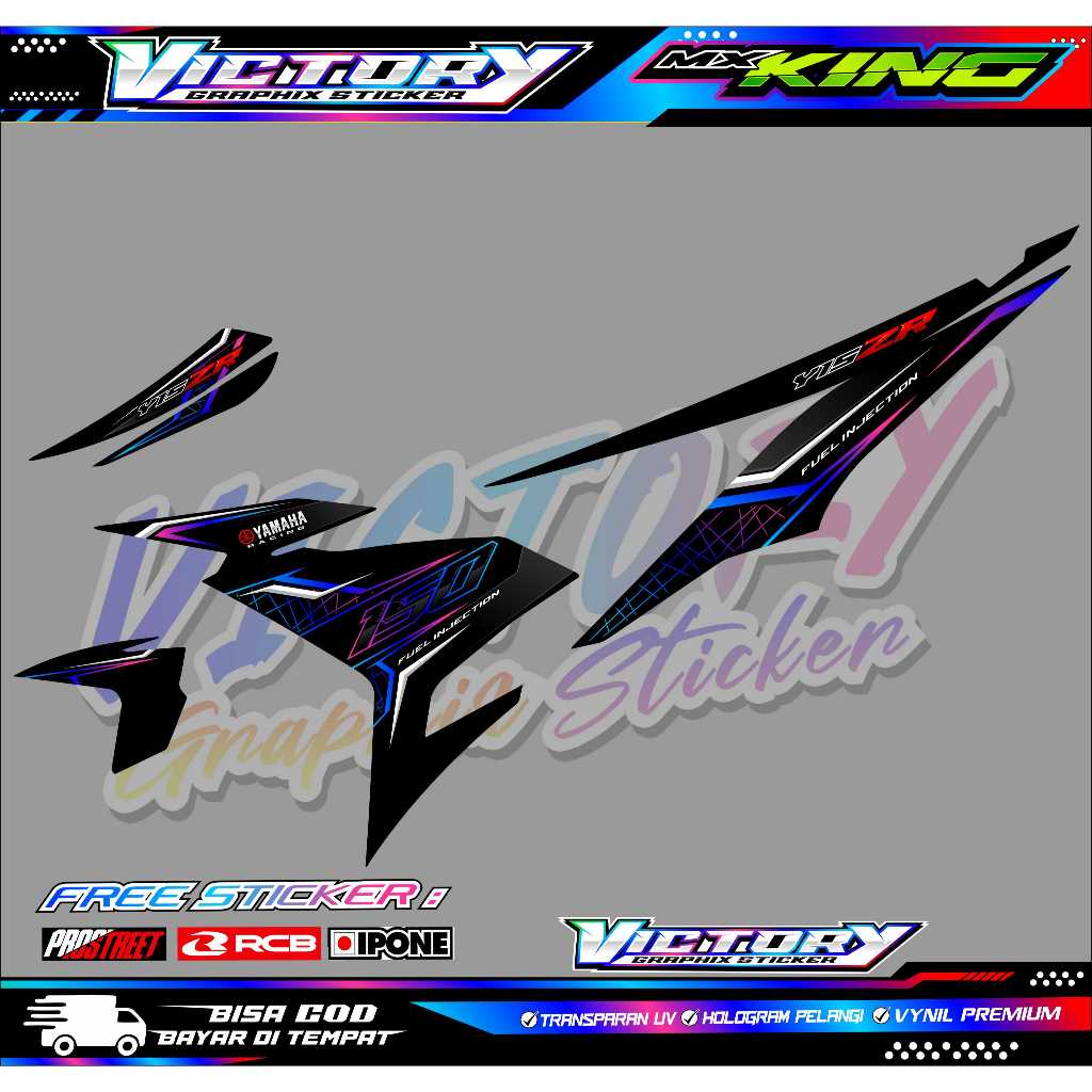 YAMAHA MX KING Y15 ZR 150 MOTORCYCLE VARIATION STRIPING / YAMAHA MX KING Y15 ZR 150 สติ๊กเกอร์ LIST