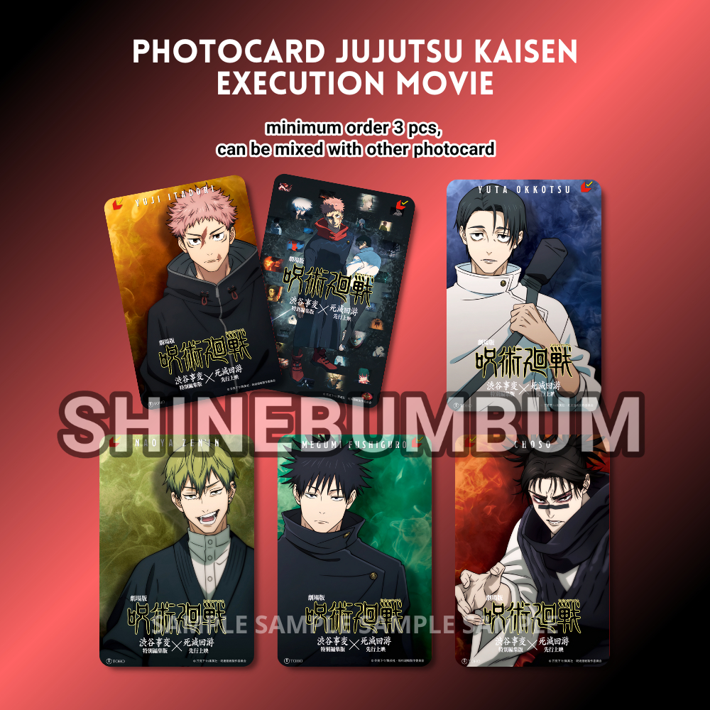 Jujutsu Kaisen Executience Movie Collectible Ticket Japan Ver Photocard [SHINEBUMBUM]