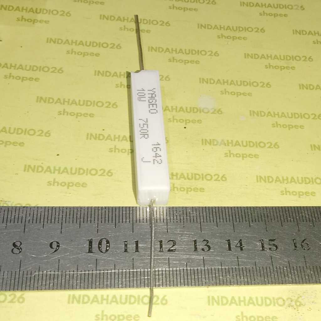 YAGEO 10W 750R J ตัวต้านทานชอล์ก 750 โอห์ม 10 วัตต์ กล่อง 10 วัตต์ LENGTH 750 R 10 W