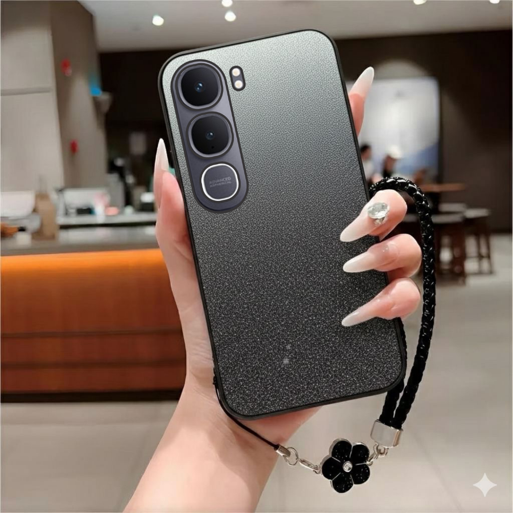 VIVO Y21d Glitter Shimmer Luxury Softcase ฟรี LANYARD