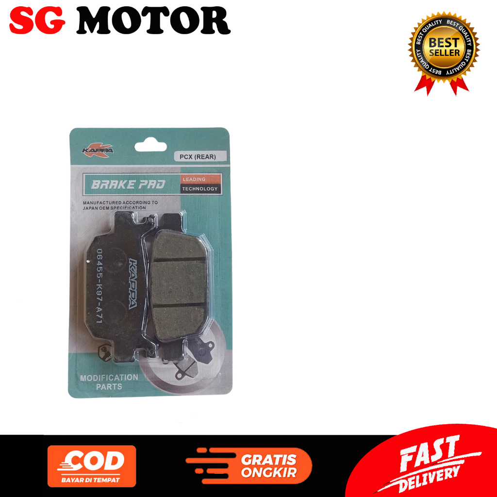 KAPPA REAR DISPED PCX. ผ้าเบรคดิส HONDA PCX - KAPPA DISTRIBUTOR