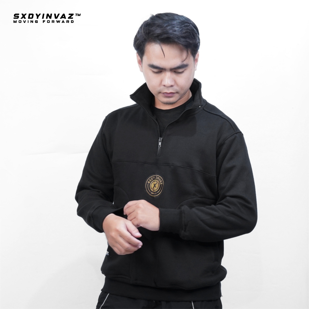 Sxdy Sweatshirt Half Zipper Unisex ผู้ชายผู้หญิง