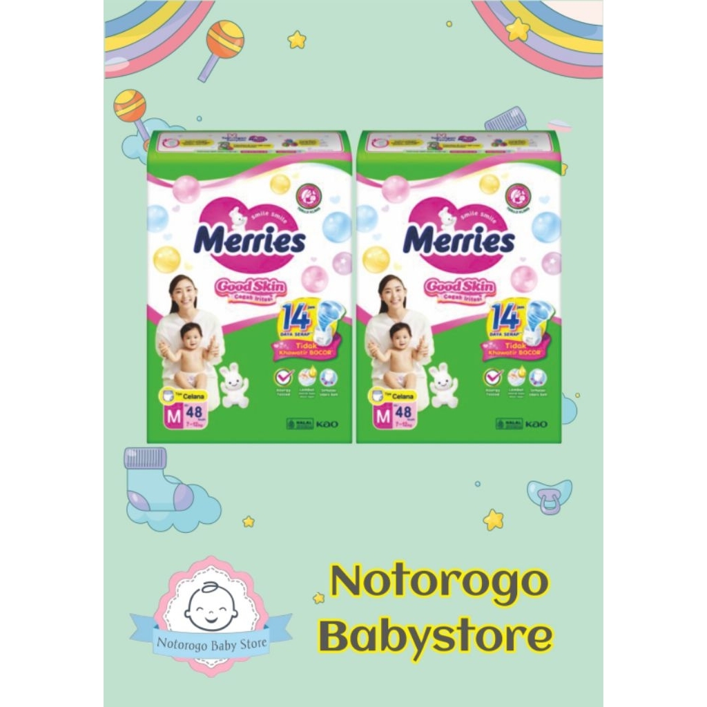 Merries Jumbo M48 แพ็ค 2 ลูก