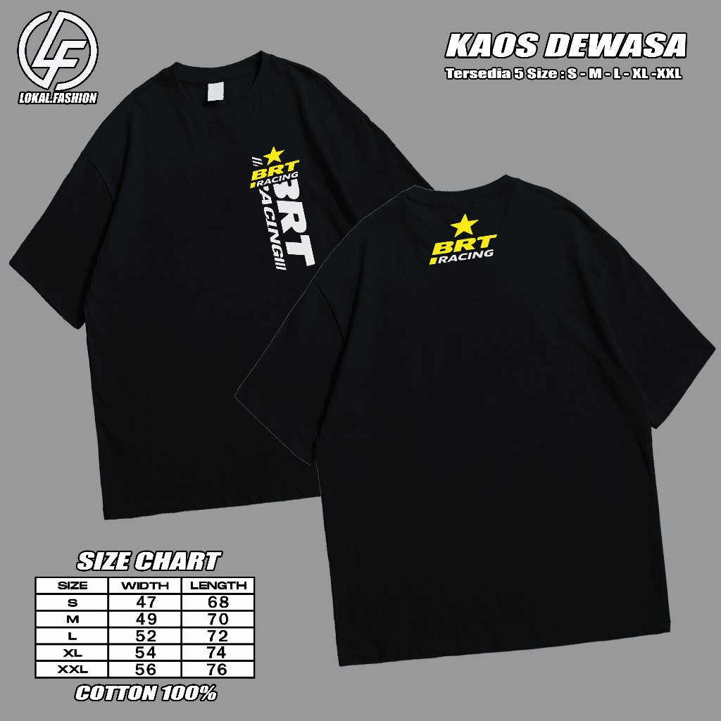 NEW BRT 2 COLOR TOP T-SHIRT RACING T-SHIRT DISTRO T-SHIRT