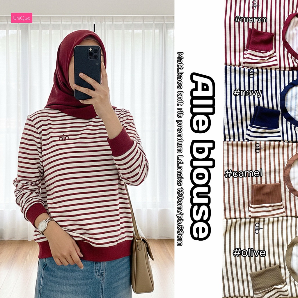 Alle Blouse Womens Top โดย Unique