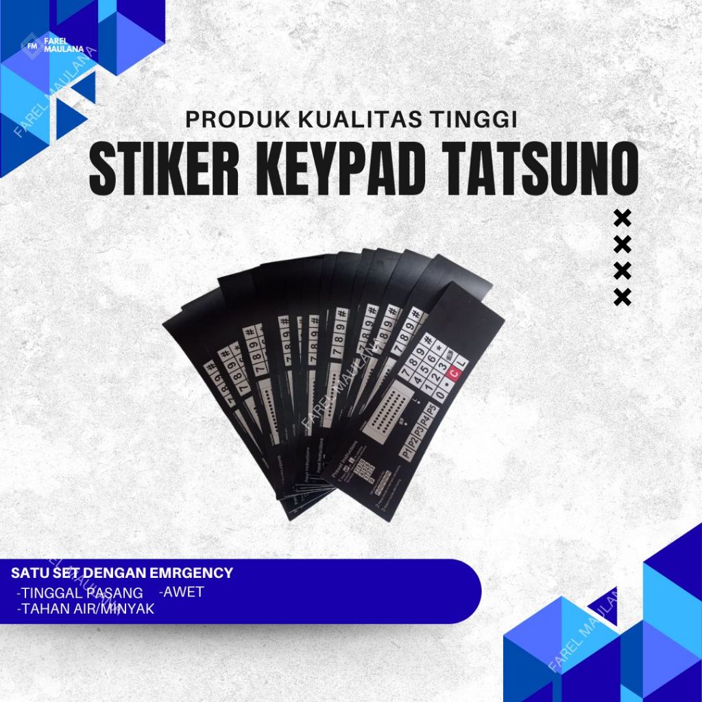 สติ๊กเกอร์ปุ่มกดเพื่อปั้มตู้ทัตสึโนะ