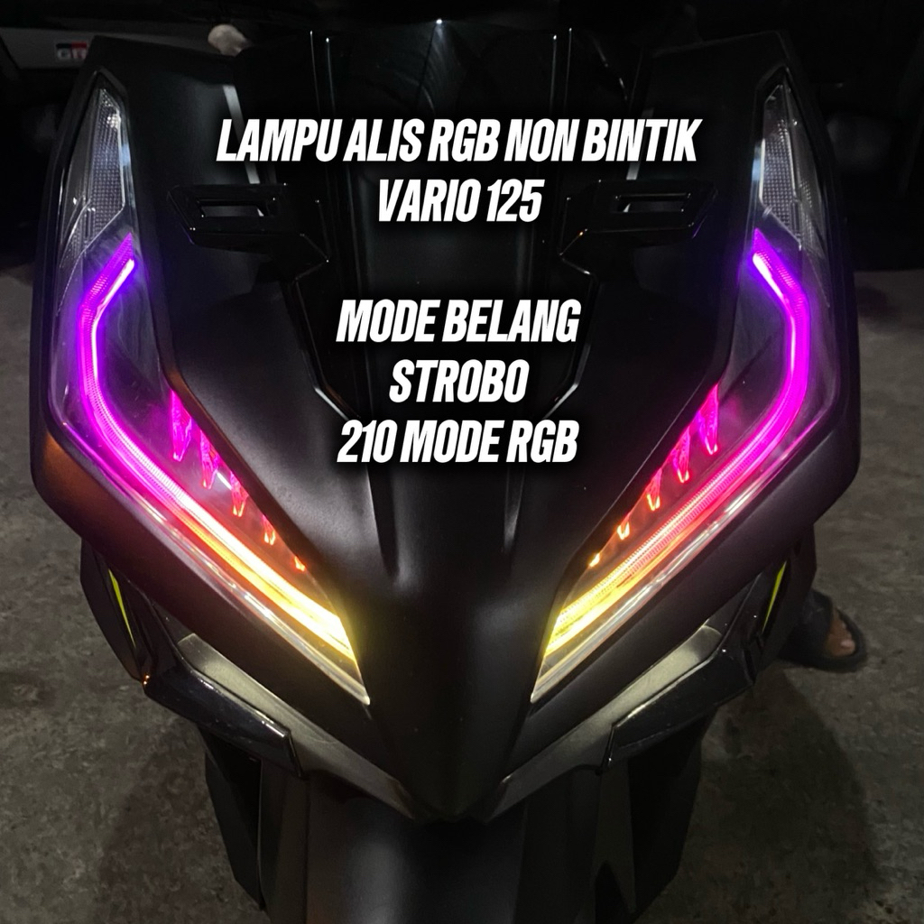 ไฟ RGB EYEBROW VARIO125 และ DEVIL TOP TURN SIGNAL 210 โหมด RGB