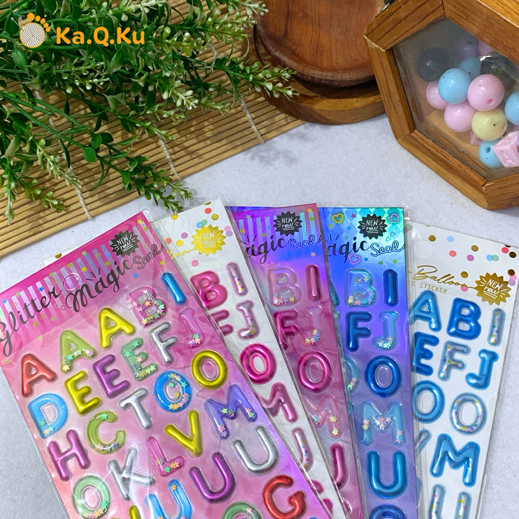 LETTER STICKER / NAME RAISED STICKER DECORATION DIY CRAFT CHILDRENS CRAFTS