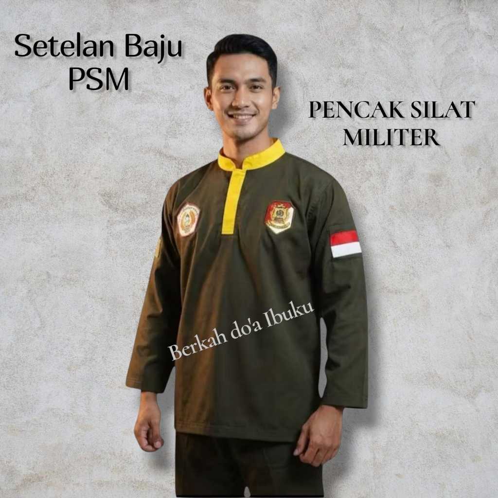 JUMBO MILITARY PENCAK SILAT PSM SHIRT SET/ PENCAK SILALTQ UNIFORM