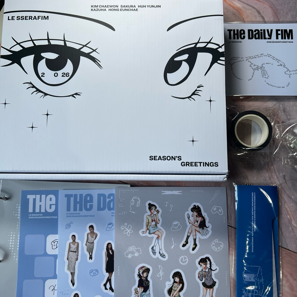 อย่างเป็นทางการ LE SAFIM 2026 SEASONCUTES GREETINGS CHAEWON SAKURA YUNJIN KAZUHA EUNCHAE