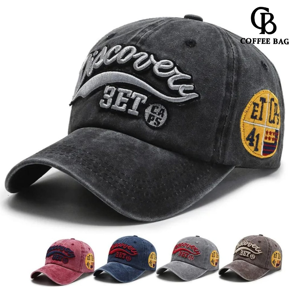 KATUN [CB] หมวกเบสบอล Discovery 3ET วัสดุผ้าฝ้ายสุดเท่และหนา Unisex-B-100