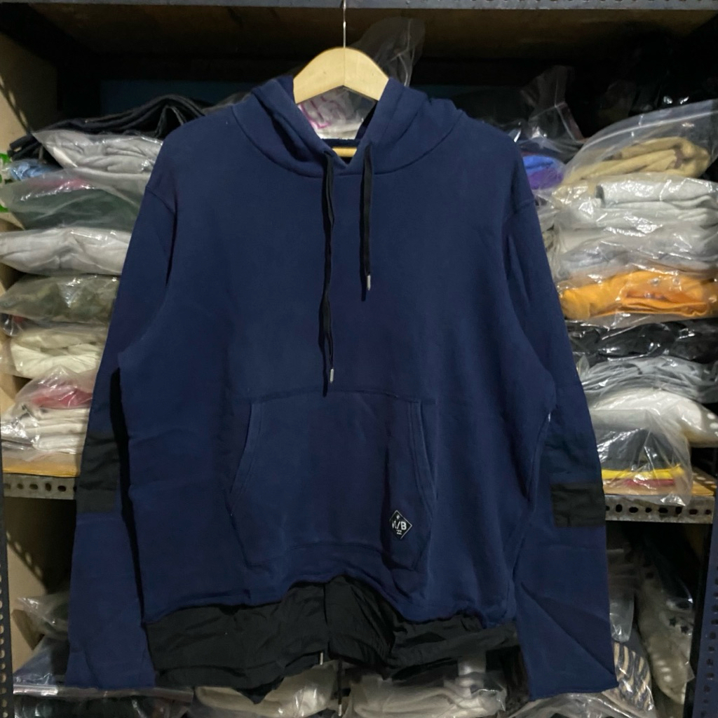 Billabong x Mihara Yasuhiro เสื้อฮู้ด สีฟ้า ขนาด 100 75x62