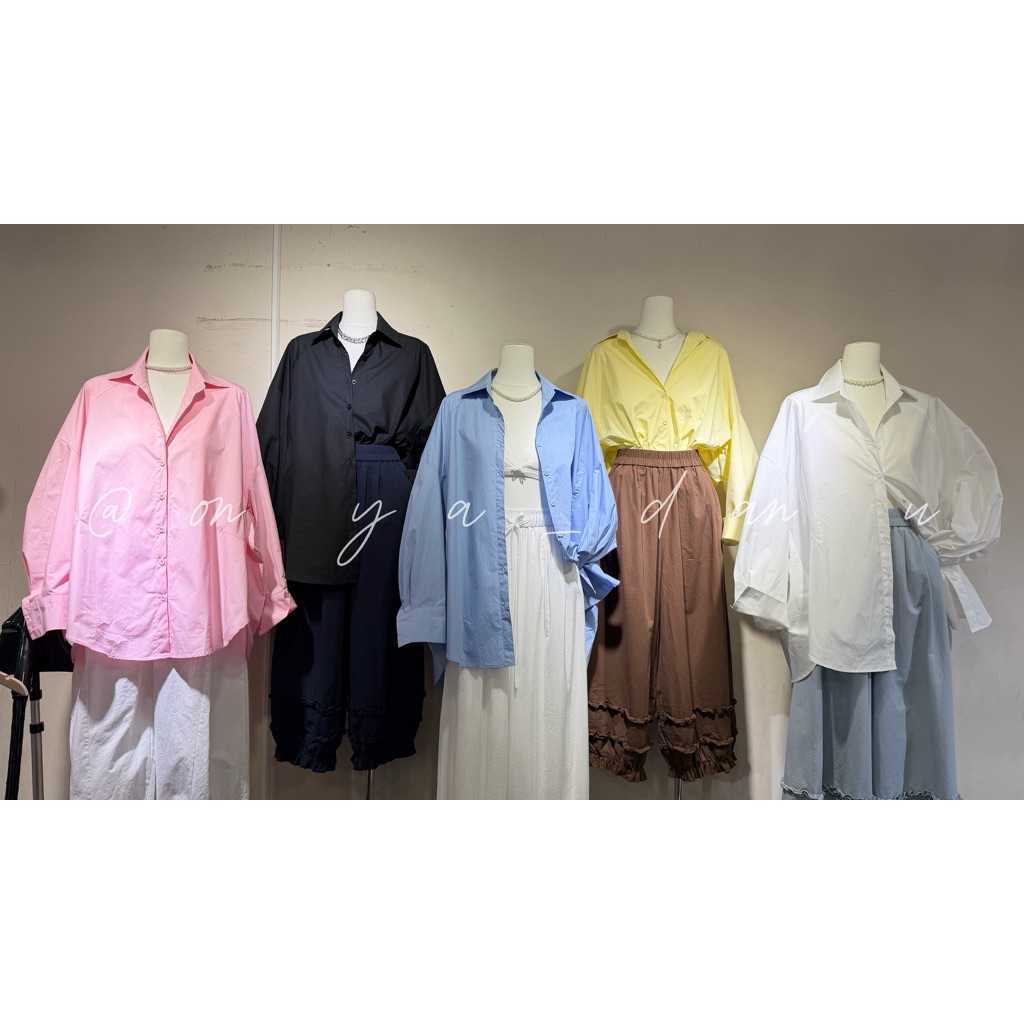 KEMEJA BK905 / BK958 / BK997 / BK998 / BK999 เสื้อเชิ้ตโอเวอร์ไซส์
