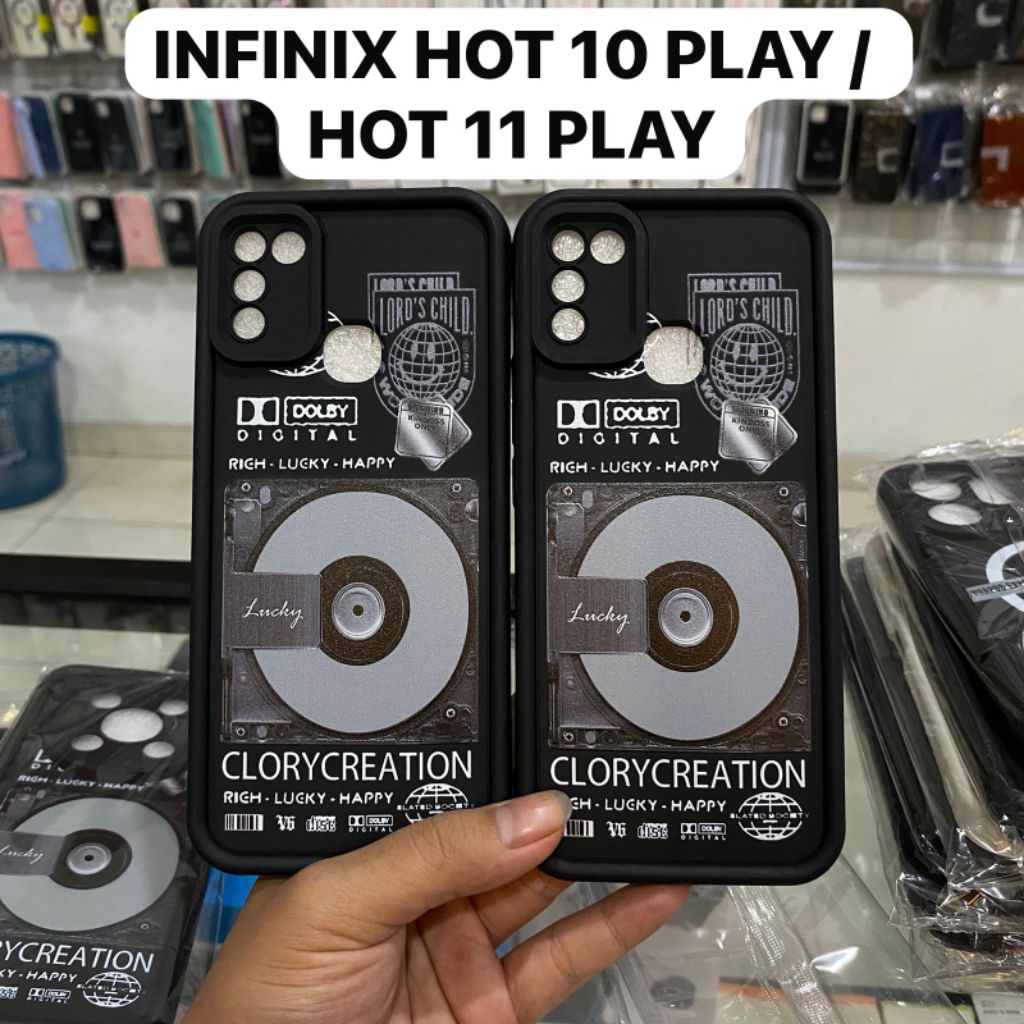 RICH LUCKY HAPPY INFINIX HOT 10 PLAY / HOT 11 PLAY SILICONE CASE