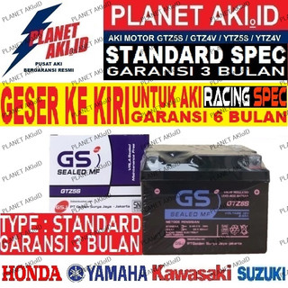 Aki Motor Honda Beat Vario 110 Scoopy Supra X 125 Revo Spacy Blade New Mega Pro Verza CRF Genio Aki Kering Accu Kering MF GTZ5S