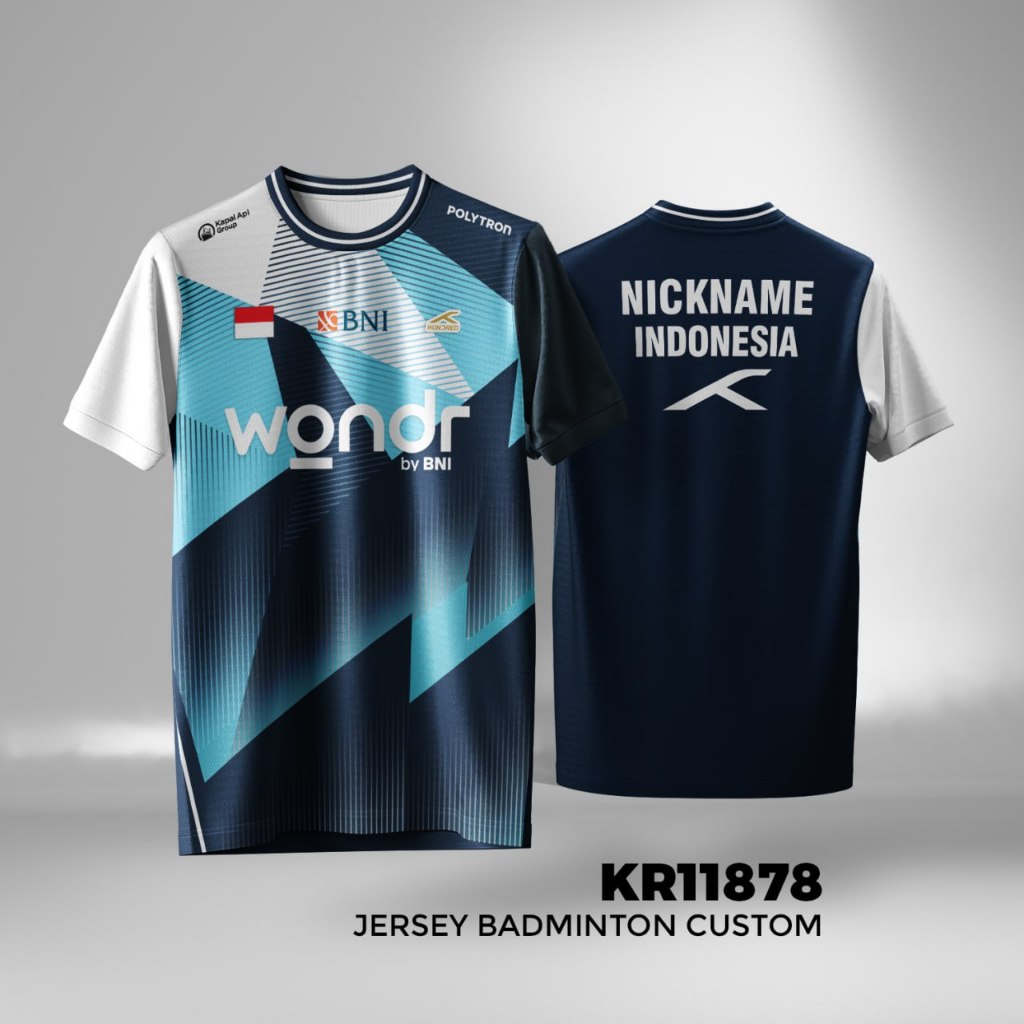 Lining Badminton Jersey Custom Name Dryfit Premium Full Print Size XS-6XL