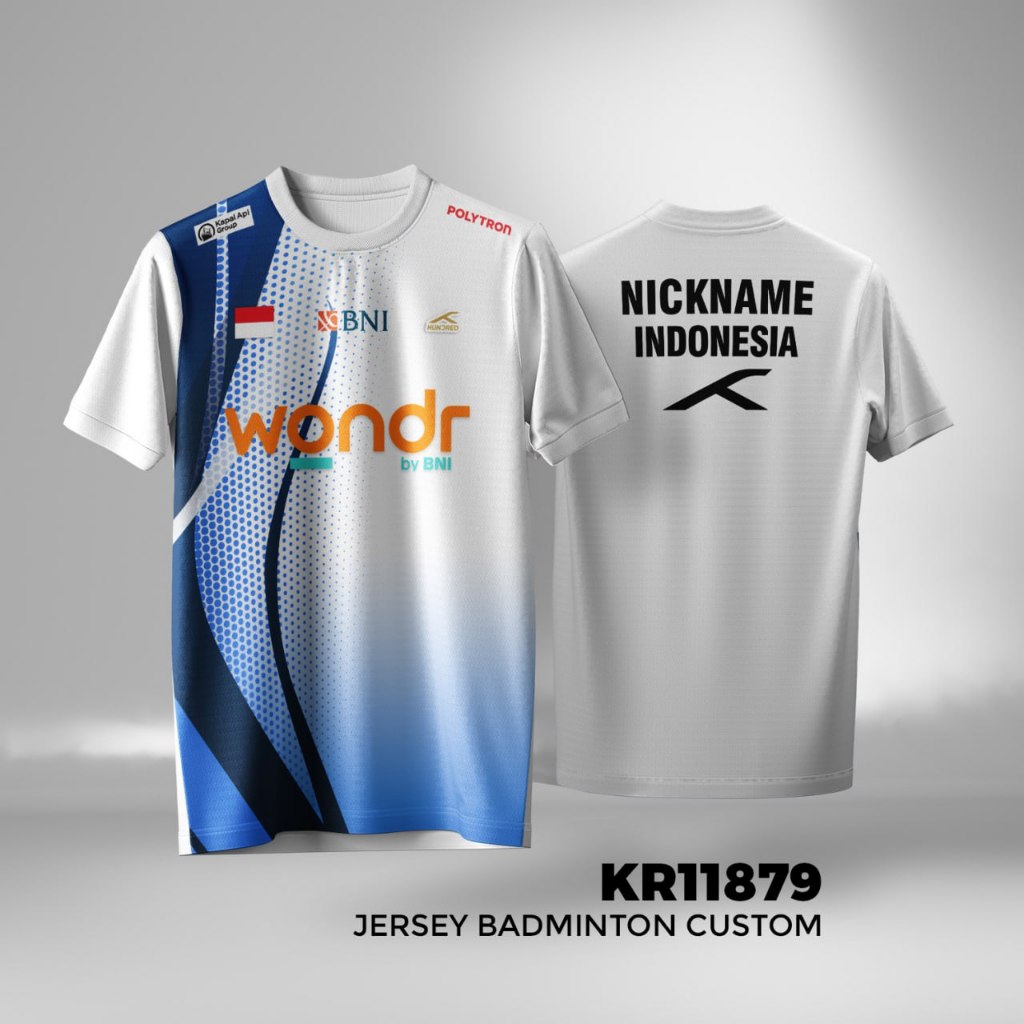 Lining Badminton Jersey Custom Name Dryfit Premium Full Print Size XS-6XL