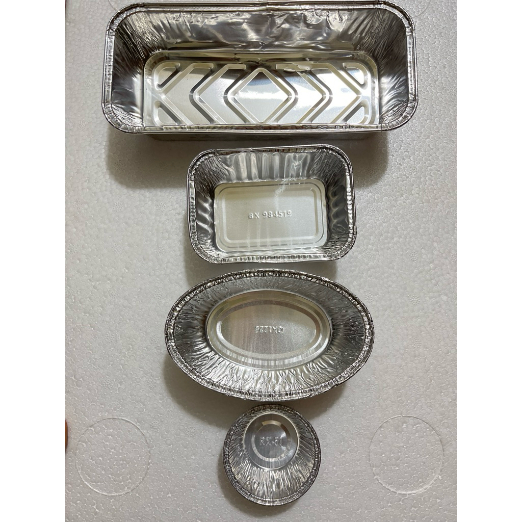 ถาดอลูมิเนียมฟอยล์ - ถ้วยอลูมิเนียม (ถาดอลู) ทนความร้อน RX-50, OX 1225, BX 984519, BX 0344, RX 725, 