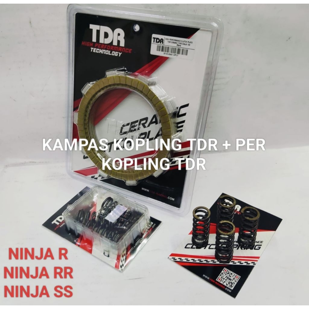 TDR เซรามิคแผ่นคลัทช์ PLUS TDR CLUTCH SPRING PNP NINJA R NINJA RR NINJA SS NINJA 150R NINJA 150RR NI