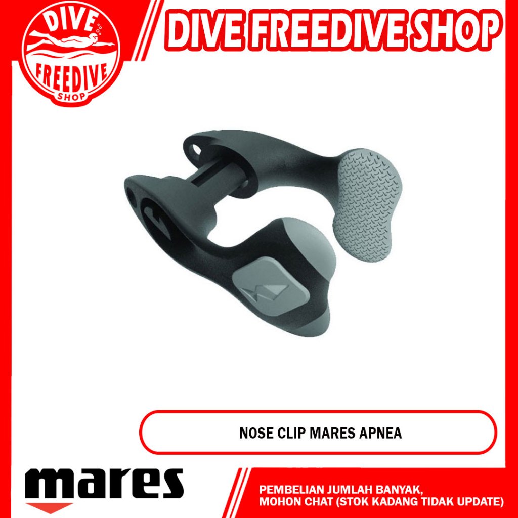 คลิปจมูก Apnea Mares อุปกรณ์เสริมฝาครอบจมูก Freedive Freediving Spearfishing คลิป Apnea ดําน้ํา