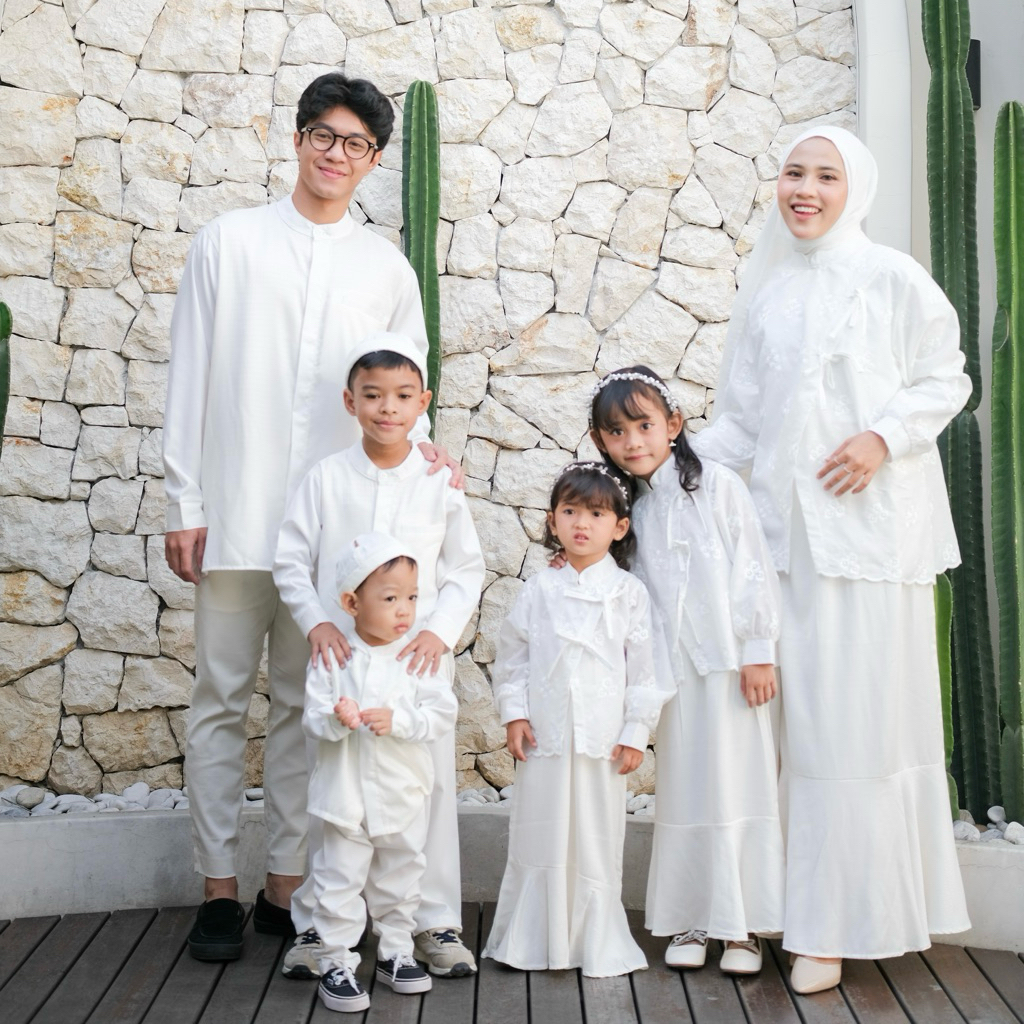 YAZMIN RAYA FAMILY SET - ผู้ใหญ่ | พ่อและแม่เดรสผ้าซาrimbit koko ชุดสูท