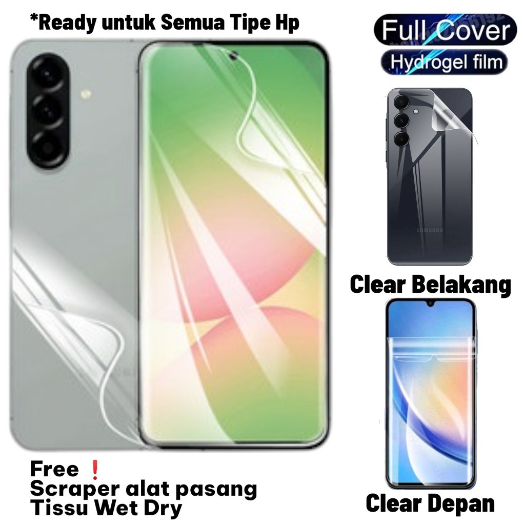 LAYAR Hydrogel CLEAR ด้านหน้า/ด้านหลัง REALME 15 5G 15T 15Pro 14 14T 14Pro 13 13Pro 13+ 13Pro+ 12Pro