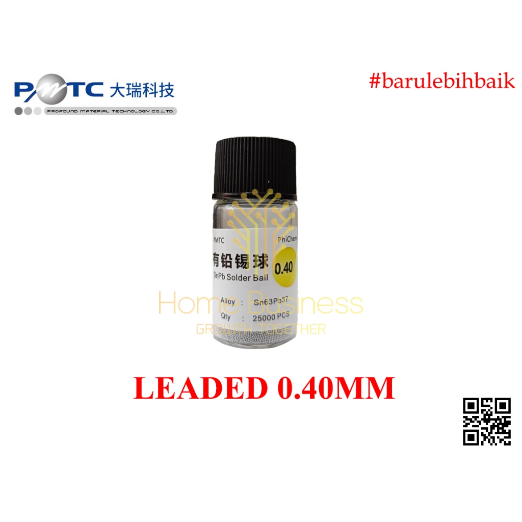 PMTC Profound Solder Ball 0.40mm Sn63Pb37 Lead Ball ตะกั่ว BGA Reballing