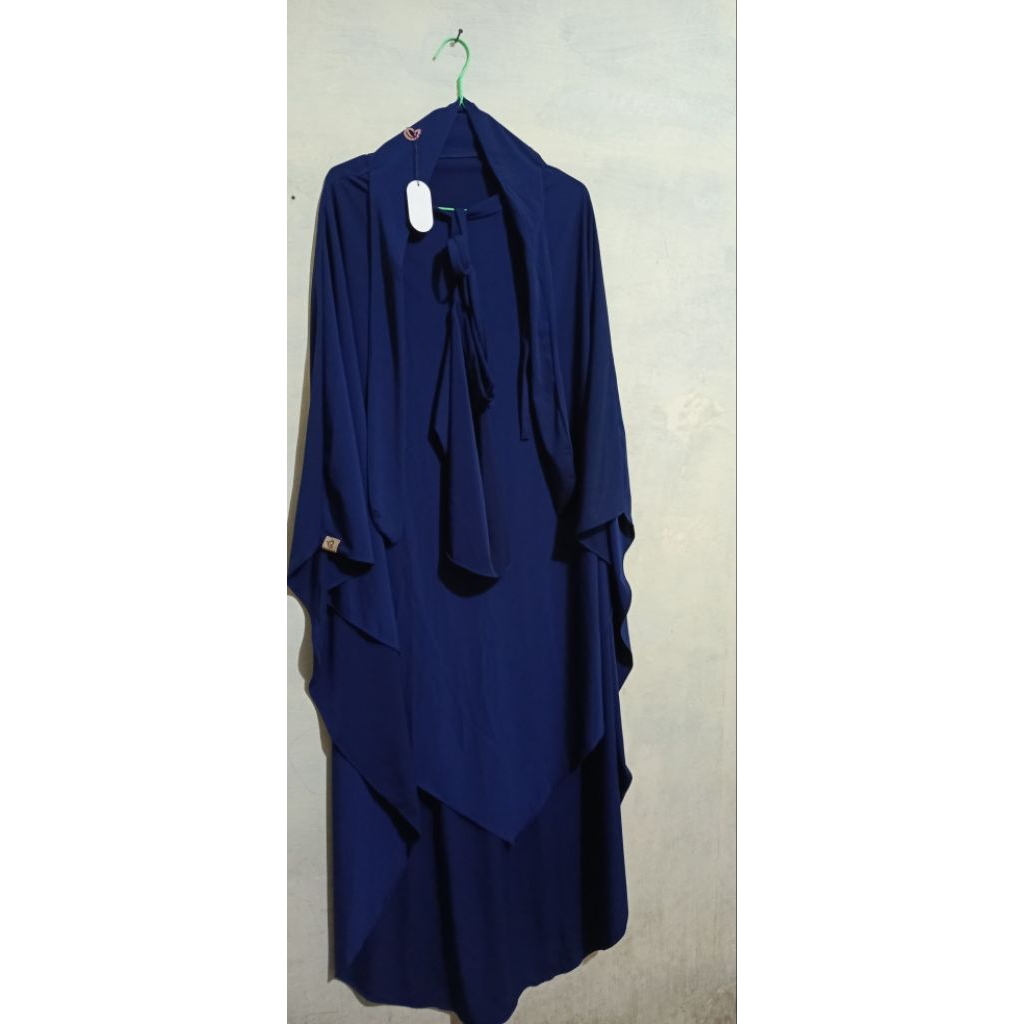 เสื้อ French Khimar Salwa Jumbo By alfajar Navy Gb