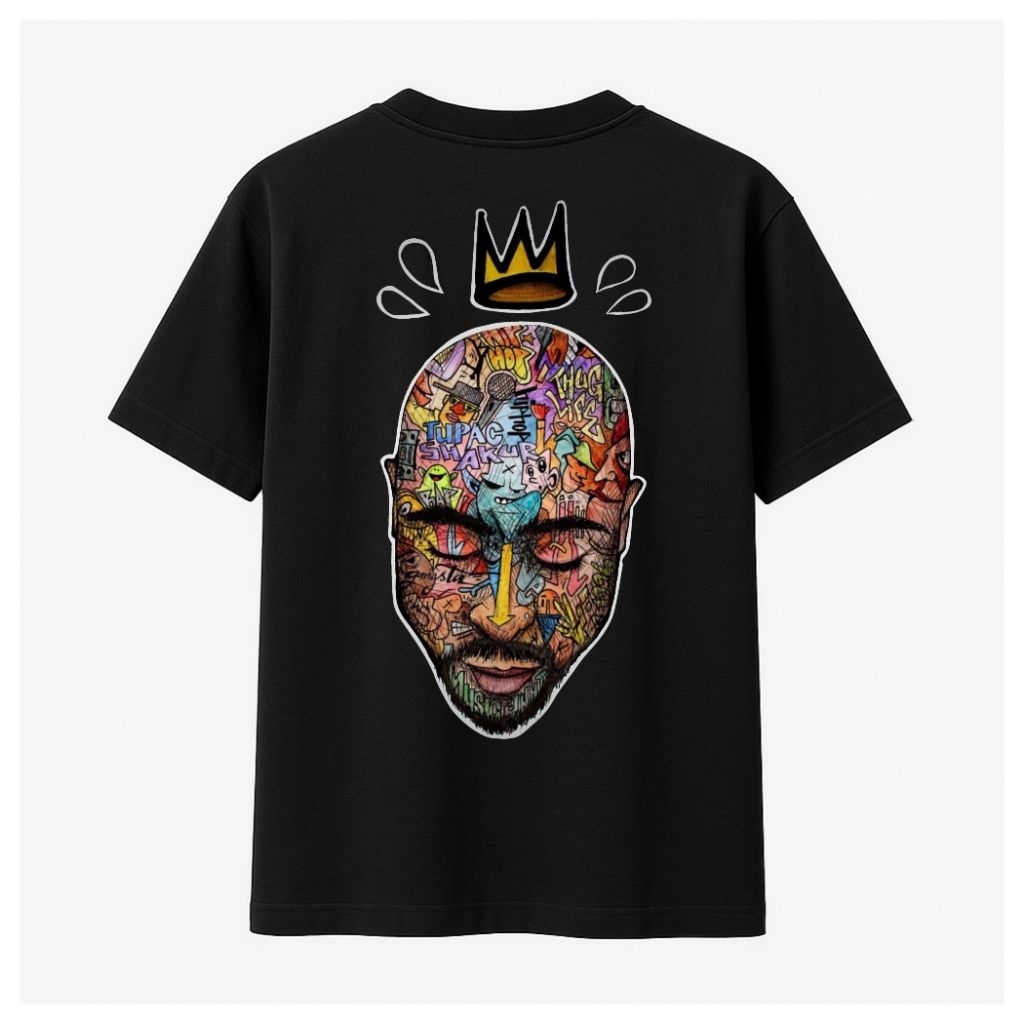 ผู้ชายและผู้หญิงผ้าฝ้ายหวี 24s เสื้อยืด 190-200gsm Super Pattern King Distro Streetwear