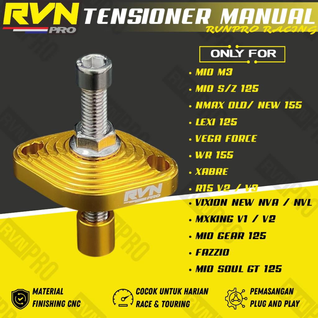 TENSIONER MANUAL SETTING KETENG MIO M3 MIO Z MIO S NMAX OLD NMAX ใหม่ 155 LEXI 125 VEEGA FORCE WR 15