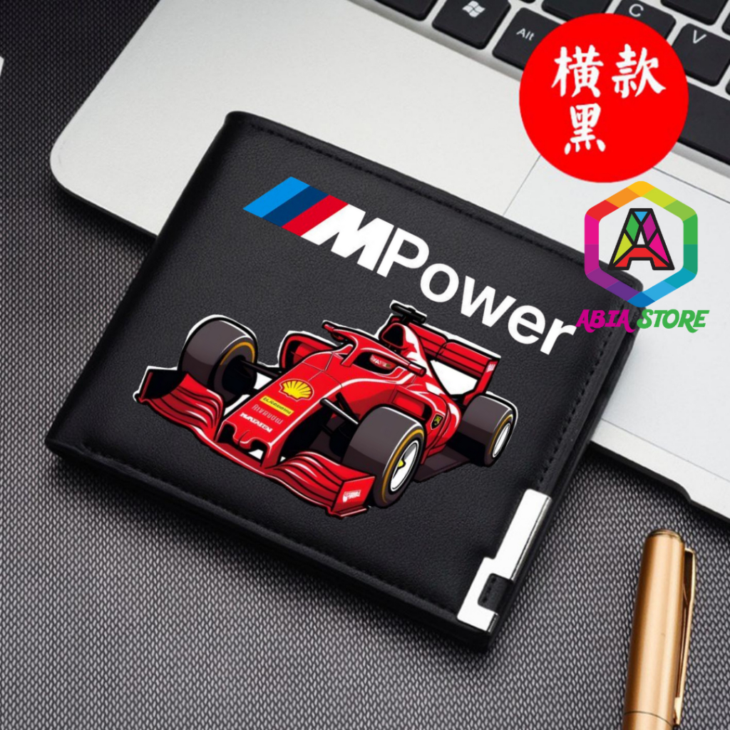 Mpower กระเป๋าสตางค์พับรถหนังสังเคราะห์