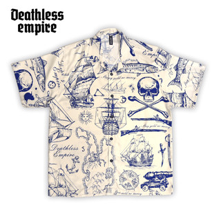DEATHLESS KEMEJA TWILL | SKULL AND SHIP  | PATTERN  SERIES