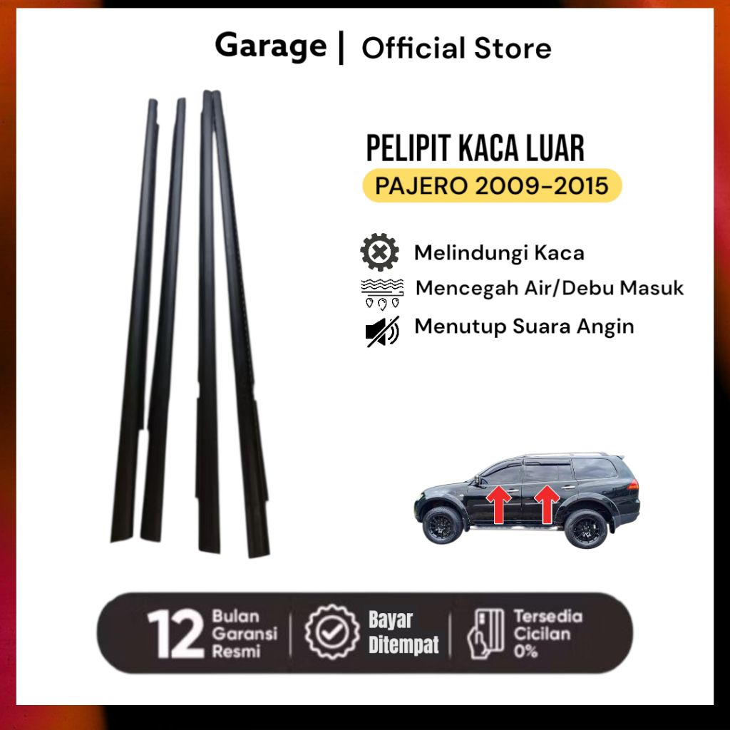 Mitsubishi Pajero 2009-2015 Weather Strip ตะเข็บกระจกภายนอก