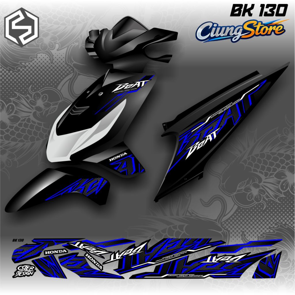 Beat คาร์บูเรเตอร์ Graphic Striping Thailand Variation / bk 130 / bk 138