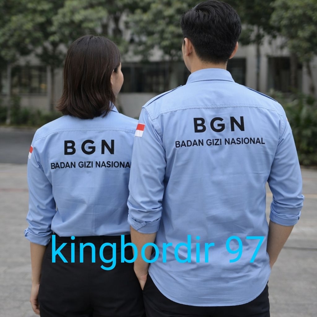 KEMEJA BGN Shirt/BGN Uniform Top/National Nutrition Body Shirt