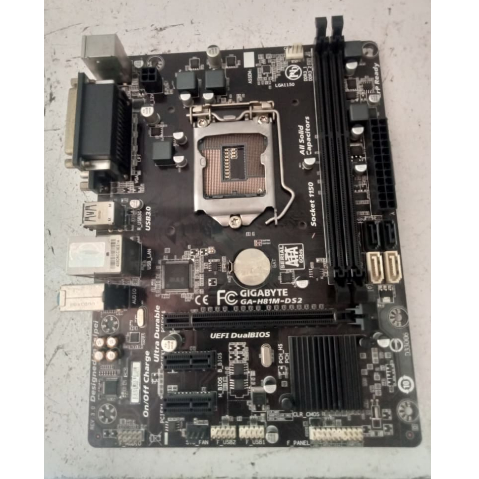 เมนบอร์ดพีซี GIGABYTE GA-H81M-DS2 MOTHERBOARD - ercomp1