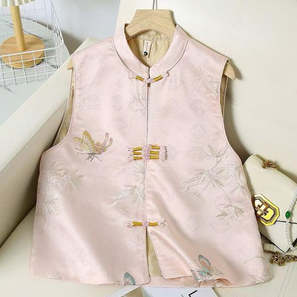 READ DESCRIPTION! - ชีแกน QIPAO TOP VEST นําเข้า