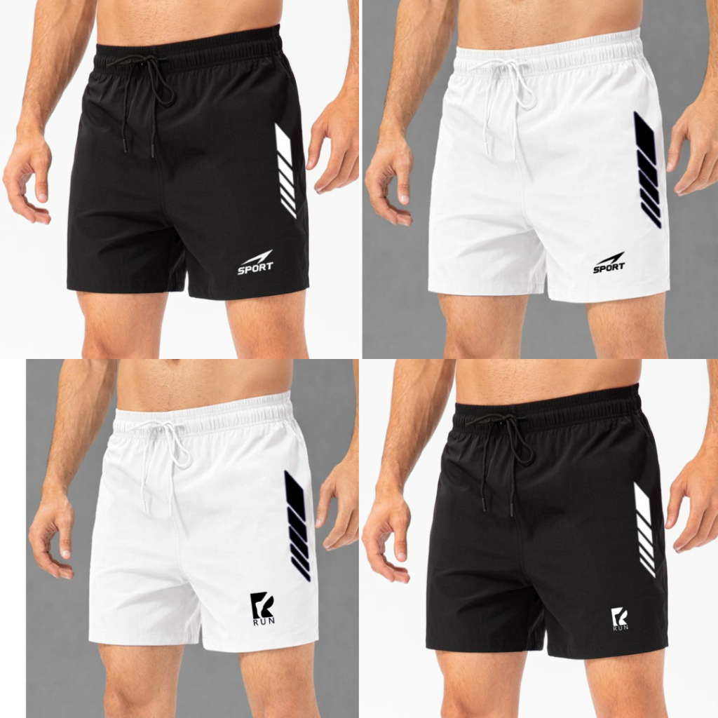 (1KG=9PCS) กางเกงกีฬาขาสั้นผู้ชาย วัสดุ Lotto ไม่มีกระเป๋า