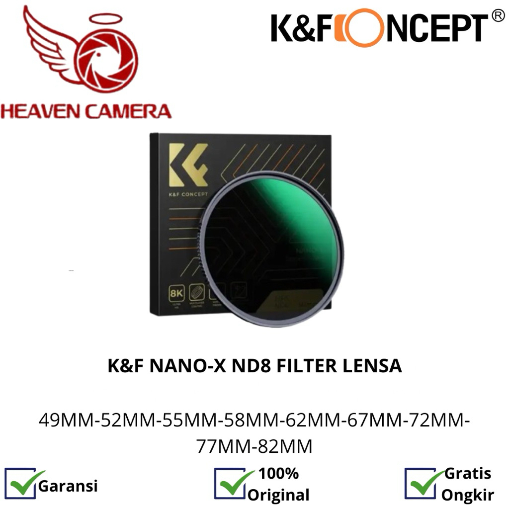 K&F Concept Nano-X ND8 KNF Concept ฟิลเตอร์เลนส์
