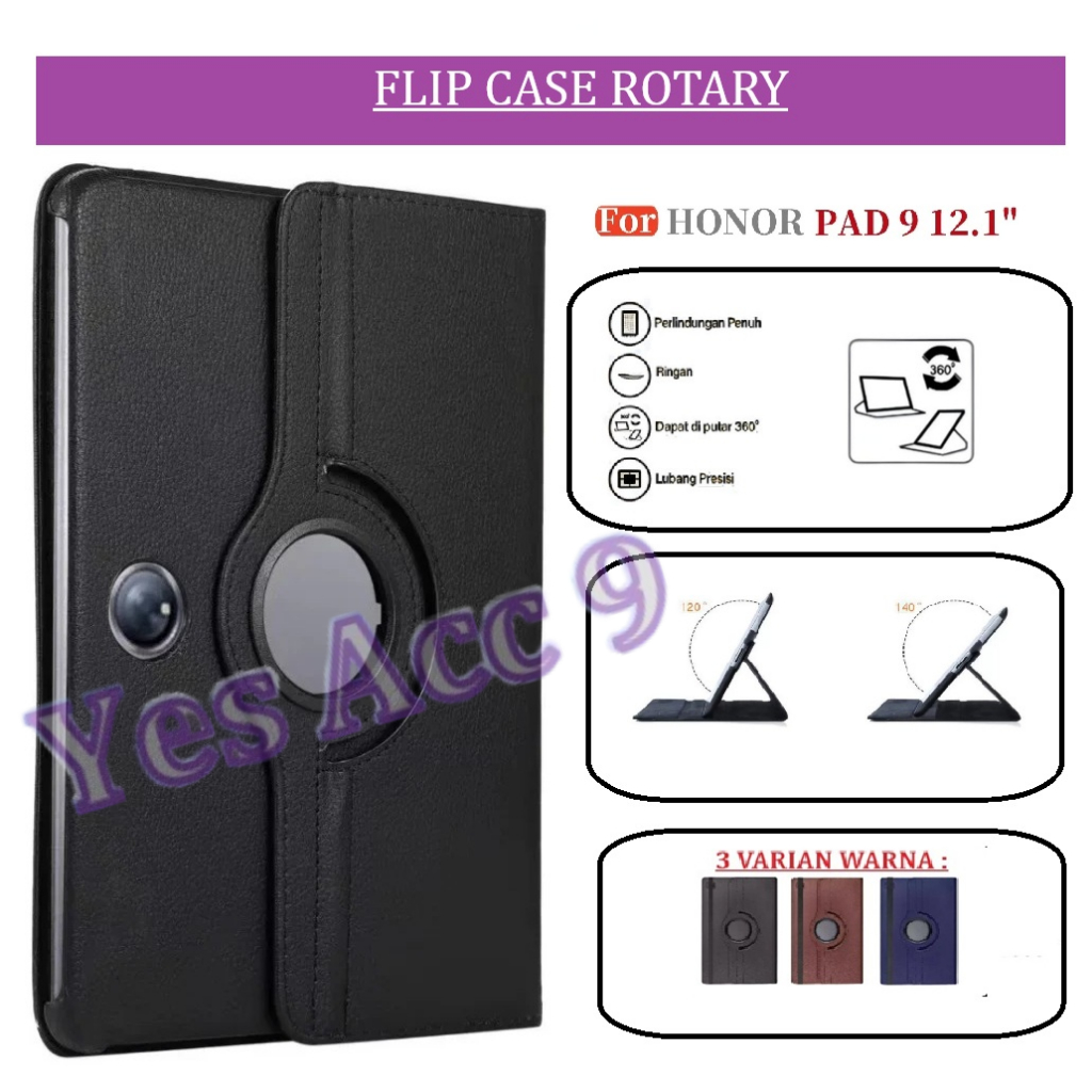 เคส Honor Pad 9 12.1 | Honor Pad 9 12.1 2023 Flip Cover ซองหนังโรตารี