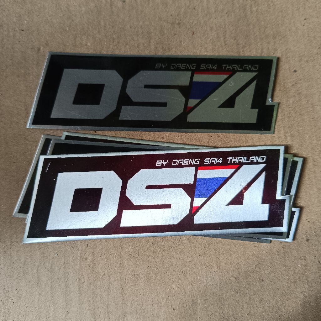 RACING EXHAUST EMBLEM DS4 Daengsai4 ยี่ห้อสําหรับสัญลักษณ์ไอเสีย Racing ds4