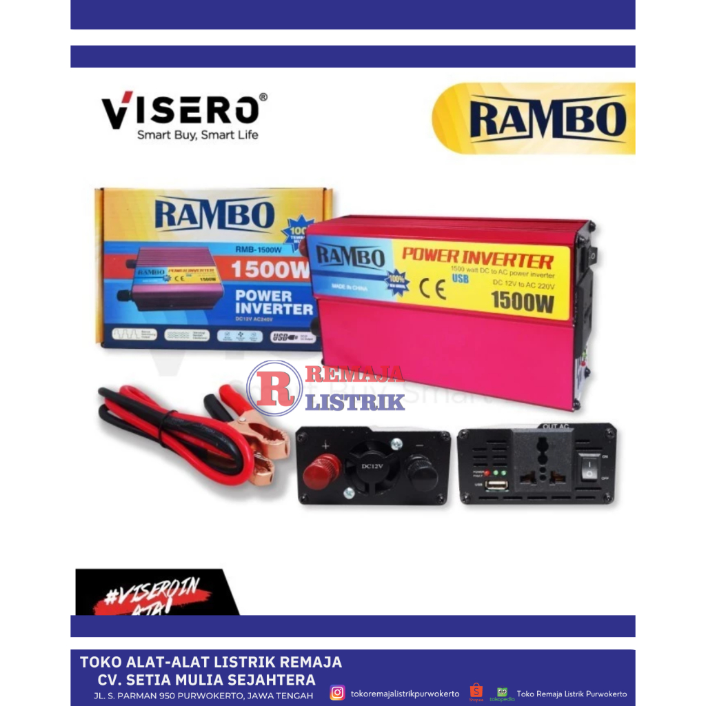 RAMBO VISERO 1500W HIGH POWER INVERTER